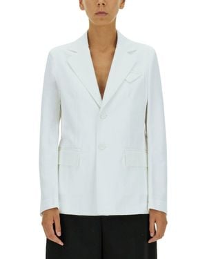 Bottega Veneta Single-Breasted Jacket - White