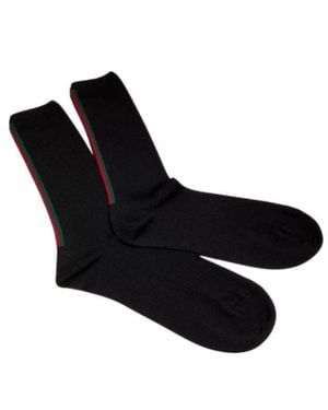 Gucci Vertical Mini Socks - Black