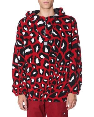 MSGM Shearling Jacket - Red