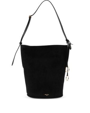 Alaïa Mini Bucket Shoulder Bag - Black
