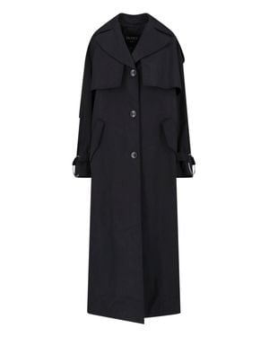 Dondup Oversized Trench Coat - Black