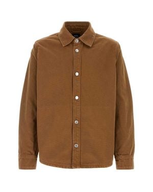 A.P.C. Biscuit Denim Jacket - Brown