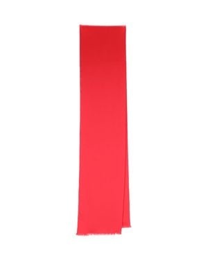 Destin Mini Satin Silk Scarf - Red