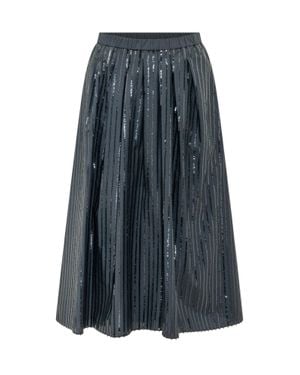 Weekend by Maxmara Weekend Cotton Skirt - Blue