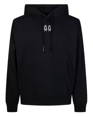 44 Label Group Logo-Print Hoodie - Blue