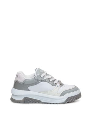 Versace Stylish High-Top Sneakers - White