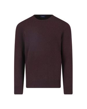 Drumohr Cashmere Crewneck Sweater - Purple