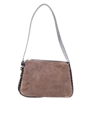 Tory Burch Romy Suede Small Shoulder Handbag - Brown