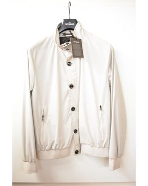 ONTHEBUND Button-Front Bomber Jacket - Natural