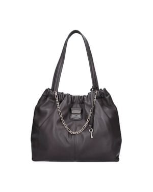 Marc Jacobs Quilted Drawstring Shoulder Tote Bag - Black
