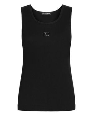 Dolce & Gabbana Sleeveless Tops - Black
