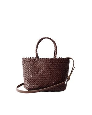 Dragon Diffusion Exquisite Goat Leather Tote Bag - Brown