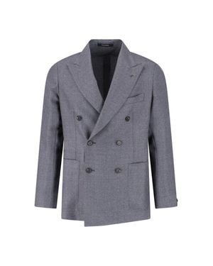 Tagliatore 100% Virgin Wool Tailored Jacket - Gray