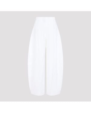 Jacquemus Oval Tapered Pants - White