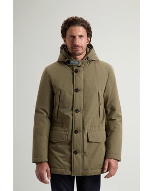 Woolrich Wool-Blend Mountain Cloth Parka Jacket - Green