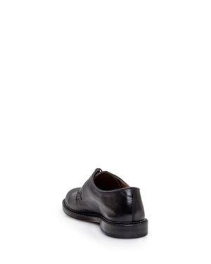 Doucal's Lace-Up Leather Shoes - Black