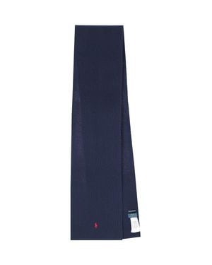 Polo Ralph Lauren 100% Wool Scarf - Blue