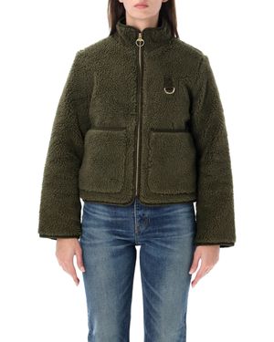 Barbour Teddy Fleece Zip Jacket - Green