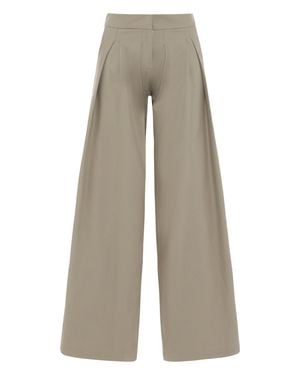 LeKasha Wide High Waist Pants - White