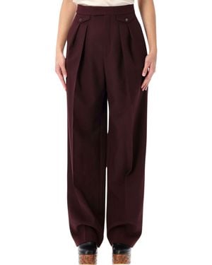 Chloé High-Rise Gathered Pants