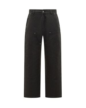 Represent Worker Paintnt Pants With Tasche Applicate - Black