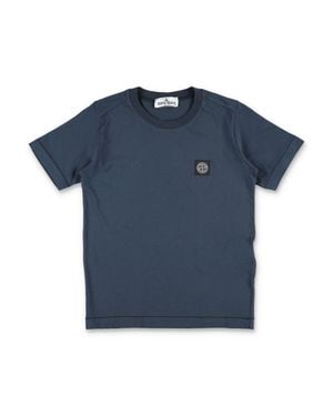 Stone Island Stylish T-Shirt For Boys - Blue