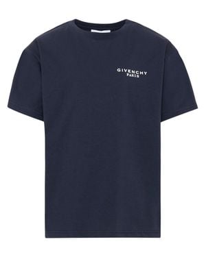 Givenchy Girls 100% Cotton Logo T-Shirt - Blue