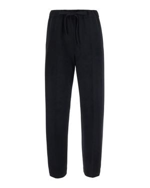 Semicouture Buddy Relaxed Drawstring Waist Pants - Black