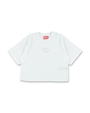 DIESEL Girls 100% Cotton T-Shirt - White