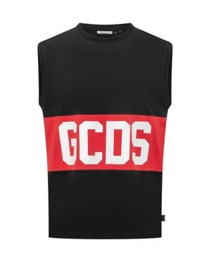 Gcds Logo Print Tank Top - Black