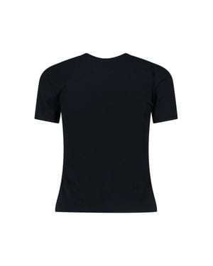 Coperni Organic Cotton Rhinestone Logo T-Shirt - Black