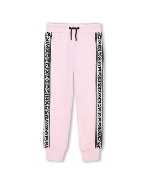 Marc Jacobs Mini Logo-Embellished Drawstring Pants For Girls - Pink
