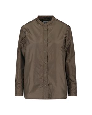 Aspesi Snap-Front Shirt Jacket - Brown