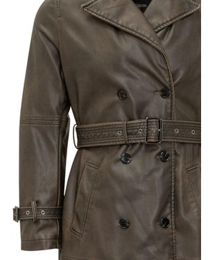 Pinko Tamerice Trench Coat - Brown
