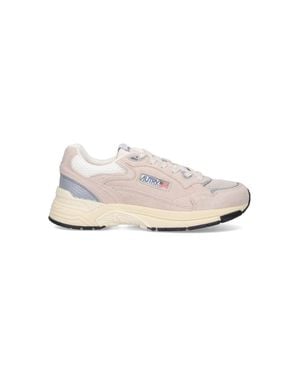 Autry Leather Sneaker With Towel-Lining Comfort - White