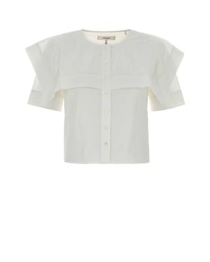 FRAME Cotton Mini Shirt - White