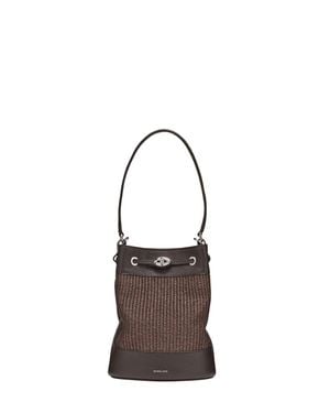 Zanellato Woven Bucket Shoulder Bag - Brown