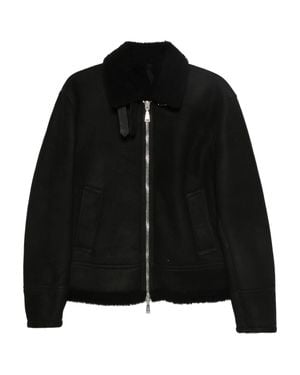 Tagliatore Suede Jacket - Black
