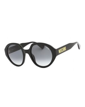 Moschino Oval Designer Sunglasses For - Black