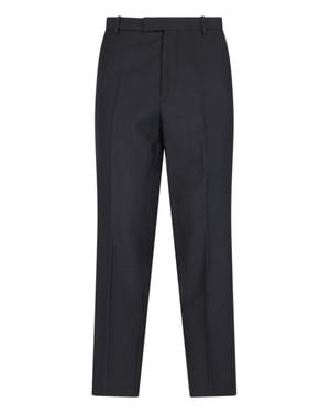 Gucci Wool Silk Twill Pants - Blue