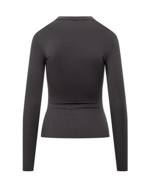 Marine Serre Logo Knit Top - Black