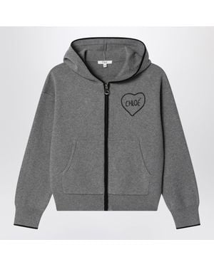 Chloé Melange Hoodie - Gray