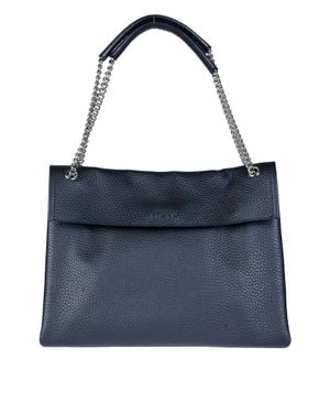 Orciani Soft Midi Shoulder Bag For - Blue