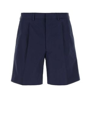 Prada Solid Shorts - Blue