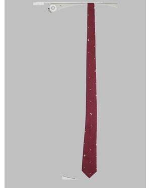 Paul Smith Silk Polka Dot Tie - Red