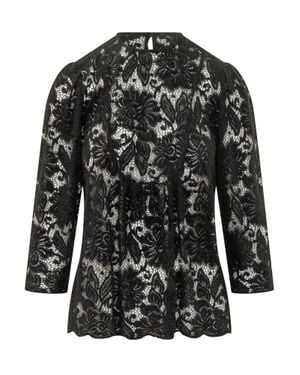 LE SULLY STUDIO Lace-Trim Studio Shirt - Black