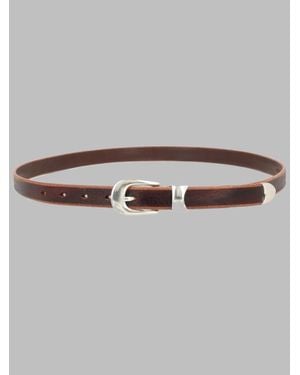 Our Legacy Fw26 Leather Belt - Metallic