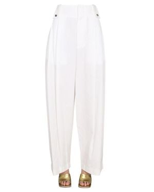 Bottega Veneta Wide Leg Pants - White