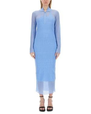 Fendi Light- Silk Blend Dress - Blue