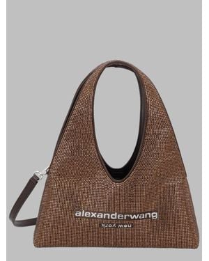 Alexander Wang 100% Crystal Glass Mini Crossbody Bag - Brown